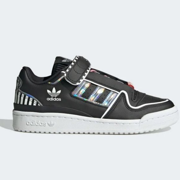 ADIDAS - Black Forum Plus Shoes - Women's Size 8 - Picture 3 of 9